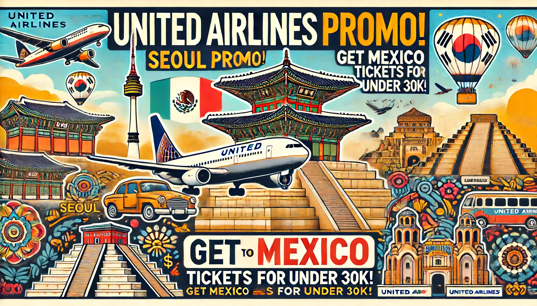 240617 理智派的特價機票快報 【聯合航空】一票爽玩 舊金山、休士頓、墨西哥 首爾出發台幣不到3萬元