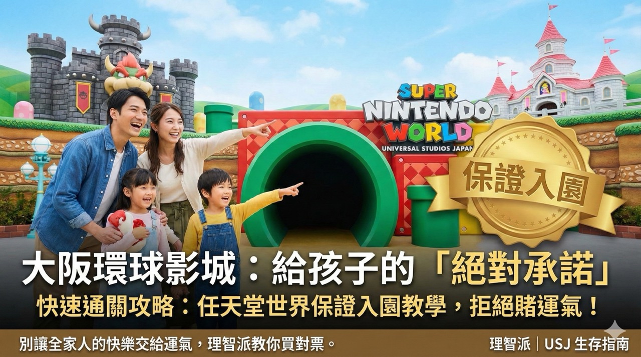 2025 大阪環球影城攻略Ｉ快速通關值得買嗎？用「排隊時間成本」算給你看（內附任天堂世界保證入園教學）