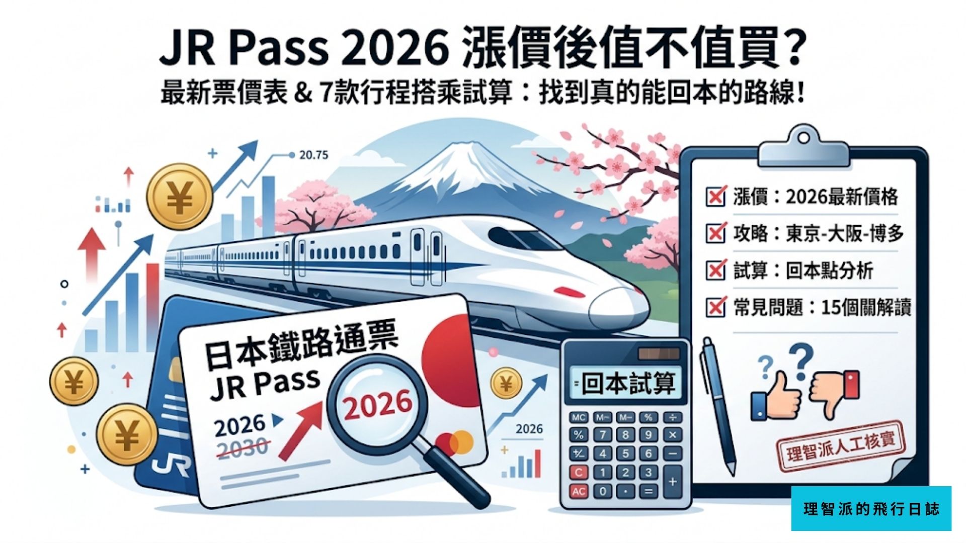 JR Pass 2026漲價後值不值買？附最新票價表＆搭乘試算：哪種行程才真的回本