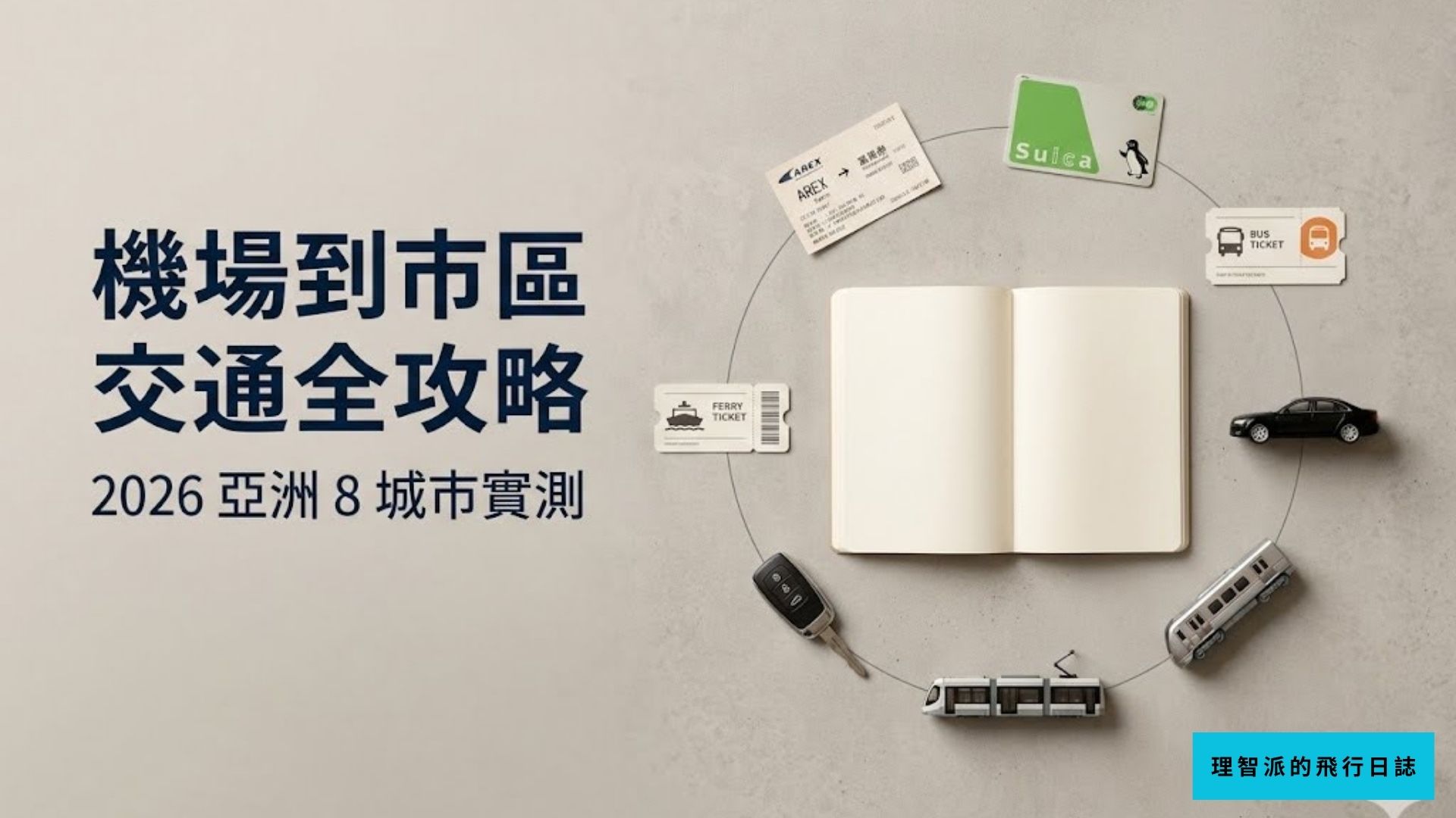 亞洲8個熱門城市機場到市區交通全攻略｜2026 各主要城市最快最便宜方式一次整理